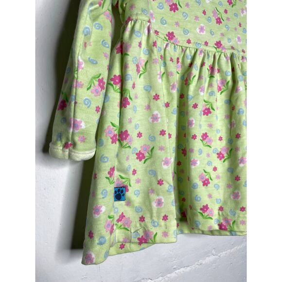 Vintage Blues Clues Girls Dress Tunic Green Floral Size 3T - Picture 10 of 10
